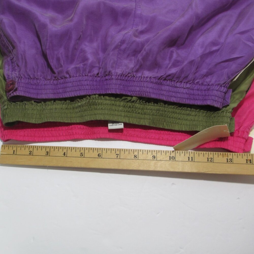 NOS Carol Horn High Waisted SILK Shorts Lot 3 Size Medium NWT RARE - Picture 10 of 14